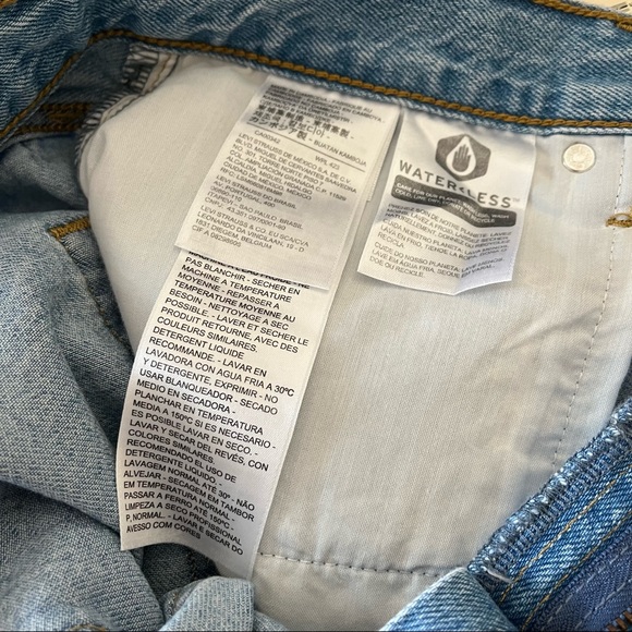 SOLD LEVIS sz 34 x 29 High Loose Taper Premium Blue Denim Jeans - Picture 7 of 7